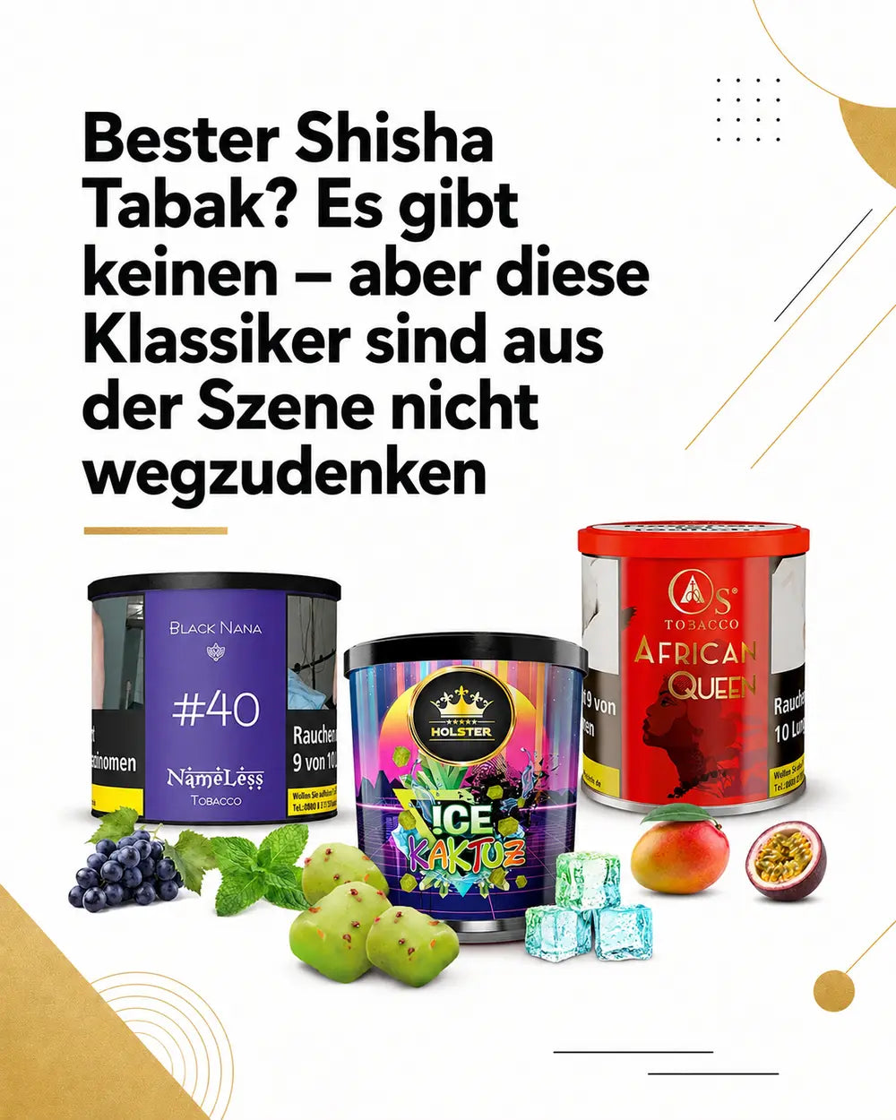 Bester Shisha Tabak? Es gibt keinen – aber diese Klassiker sind aus der Szene nicht wegzudenken