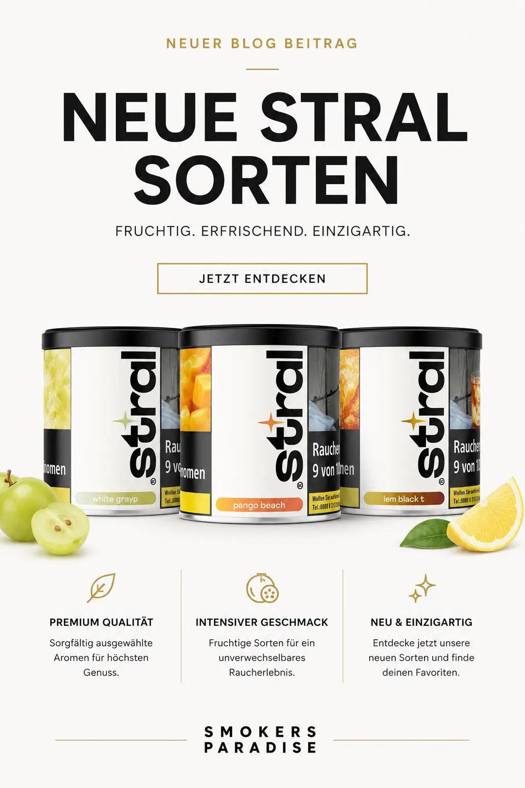 STRAL neue Sorten - pünktlich zur Shisha Messe 2026
