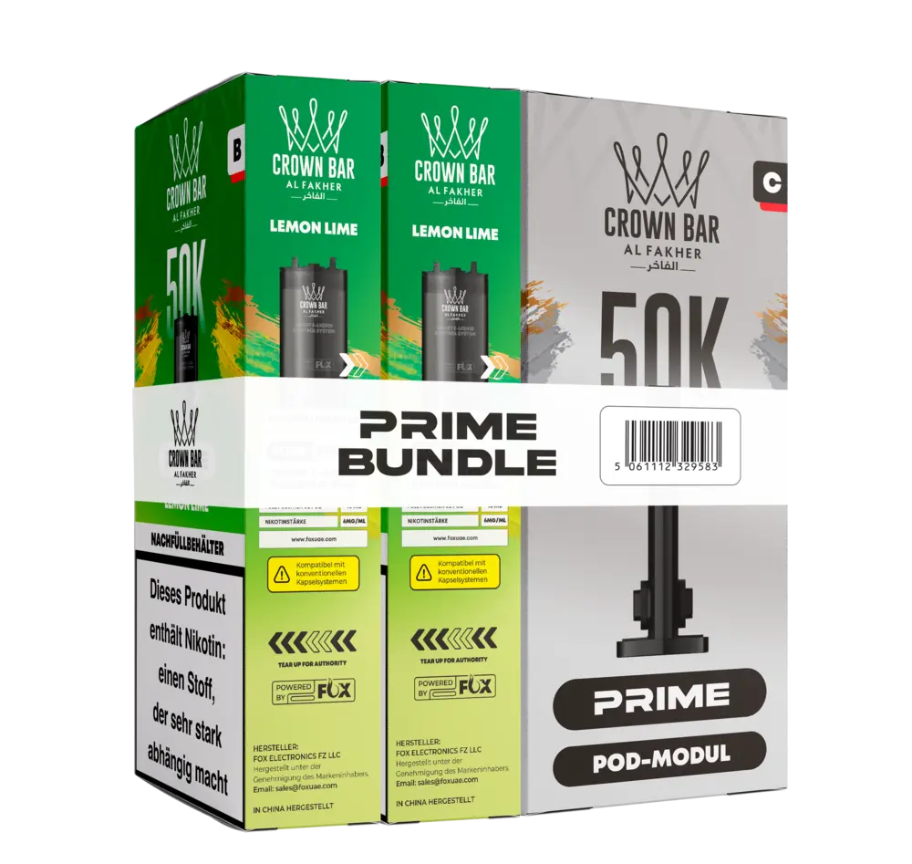 Al Fakher 50K Hypermax Prime Pod Bundle - Lemon Lime