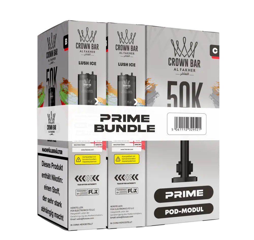 Al Fakher 50K Hypermax Prime Pod Bundle - Lush Ice