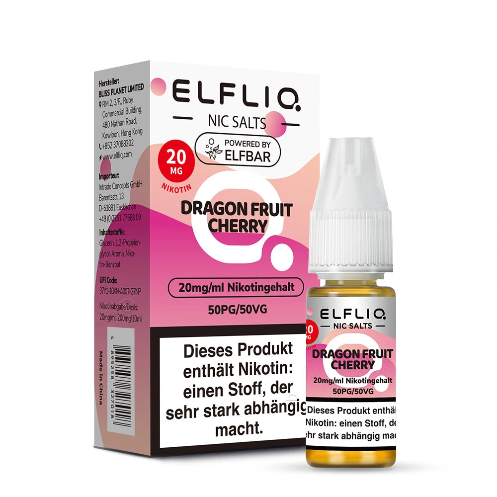 Elfbar ELFLIQ Dragonfruit Cherry Nikotinsalz Liquid 10ml