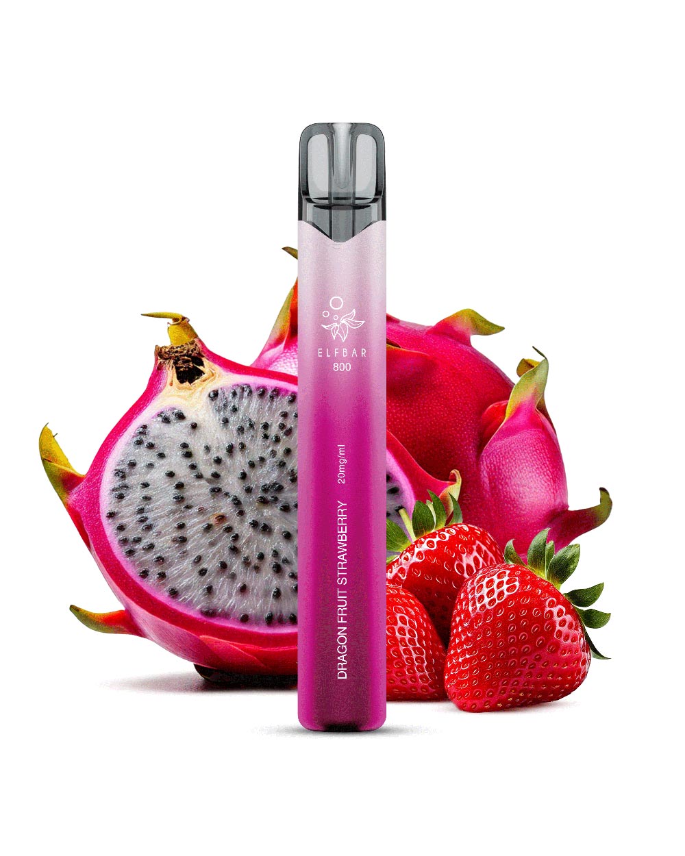 Elfbar 800 Einweg E-Zigarette Dragon Fruit Strawberry 20mg - Smokers Paradise