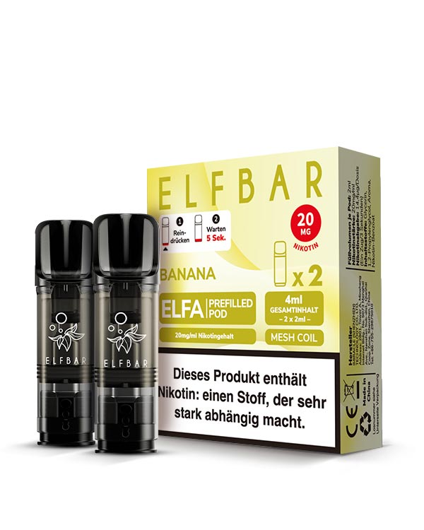 ELFA Pods Banana (2 Stück) 20mg - Smokers Paradise