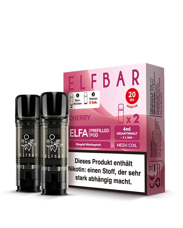 ELFA Pods Cherry (2 Stück) 20mg - Smokers Paradise
