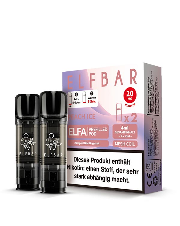 ELFA Pods Peach Ice (2 Stück) 20mg - Smokers Paradise