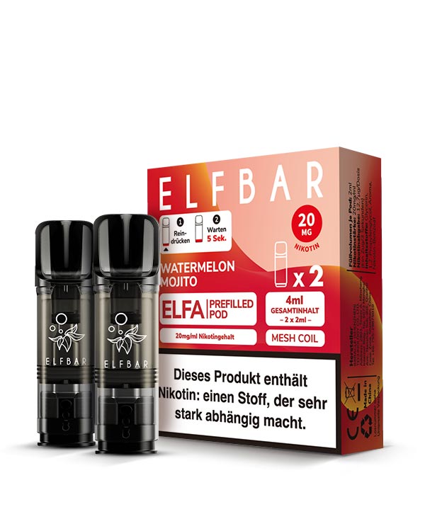 ELFA Pods Watermelon Mojito (2 Stück) 20mg - Smokers Paradise
