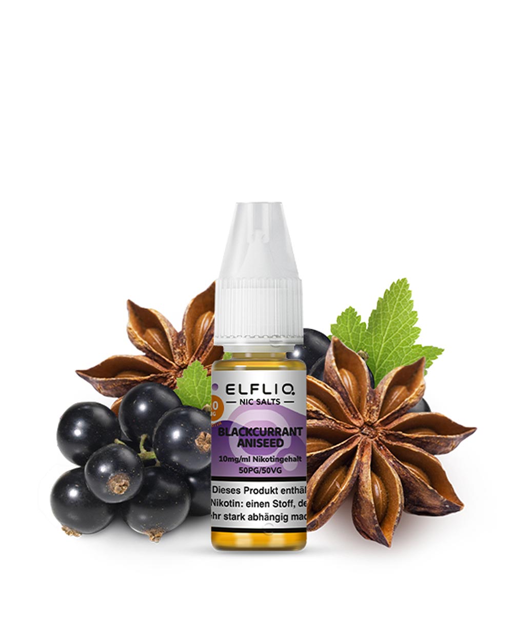 Elfliq Blackcurrant Aniseed Nikotinsalz Liquid 10ml - Smokers Paradise
