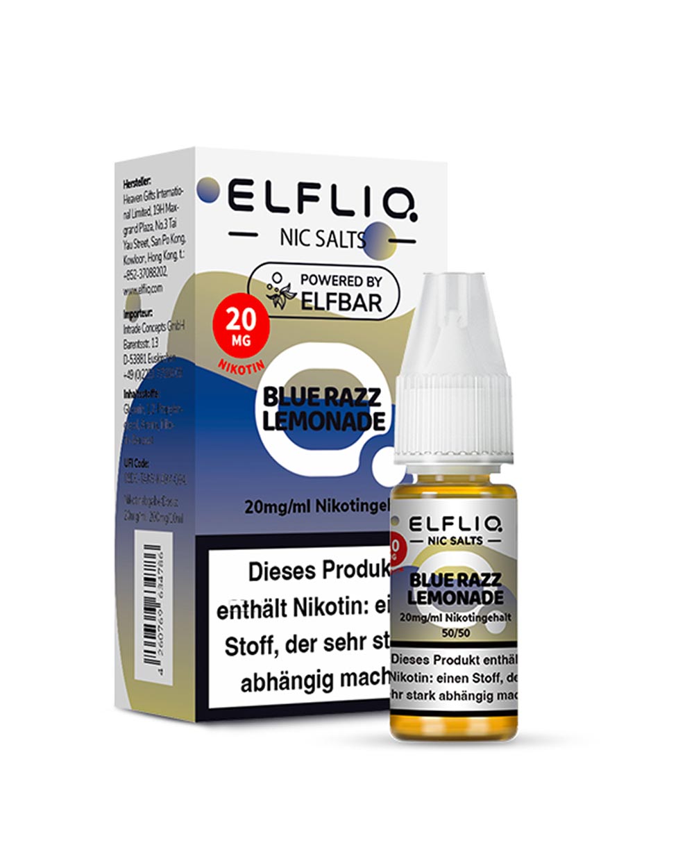 Elfliq Blue Razz Lemonade Nikotinsalz Liquid 10ml - Smokers Paradise