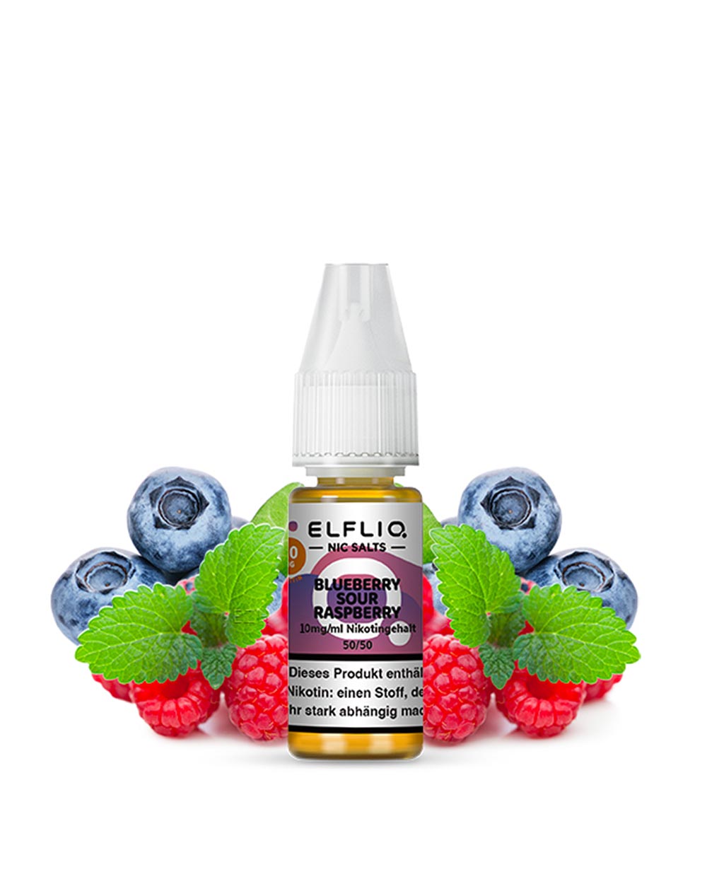 Elfliq Blueberry Sour Raspberry Nikotinsalz Liquid 10ml - Smokers Paradise