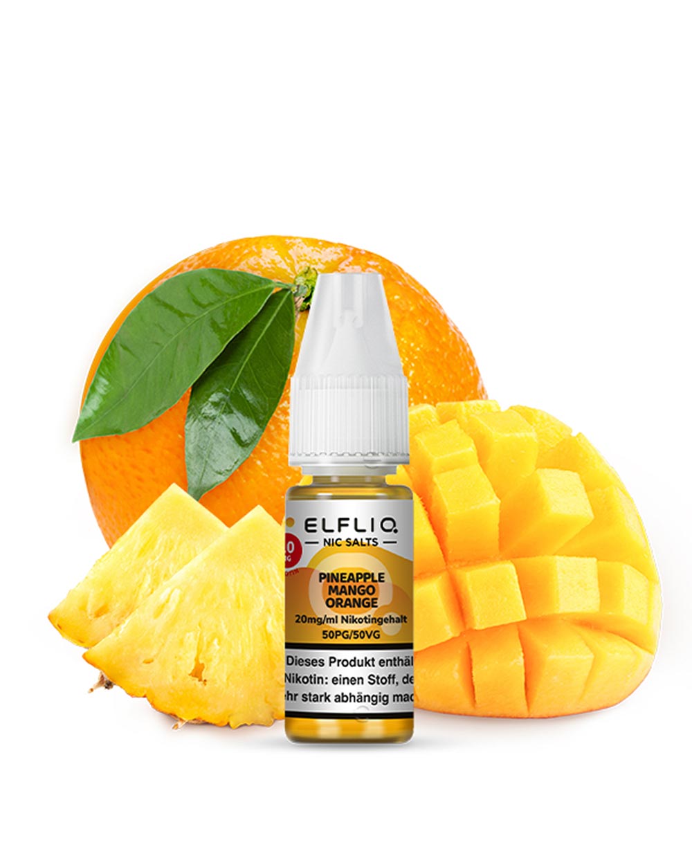 Elfliq Pineapple Mango Orange Nikotinsalz Liquid 10ml - Smokers Paradise
