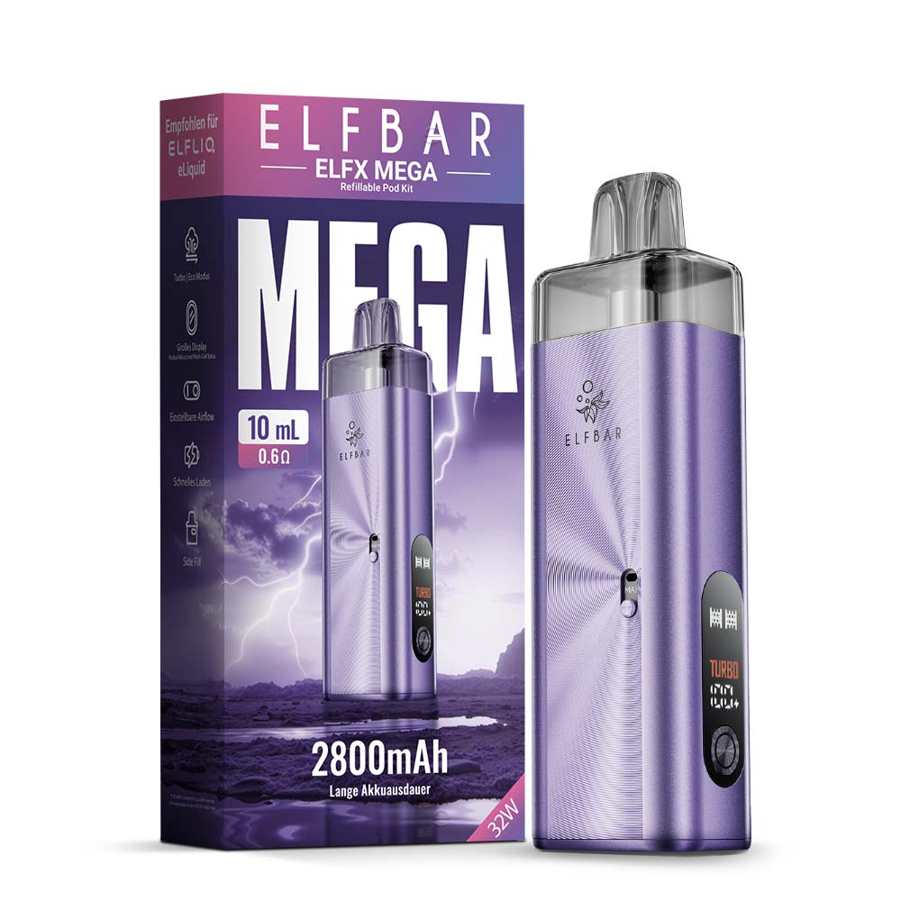 ELFX MEGA Kit Pod System 10ml - Smokers Paradise