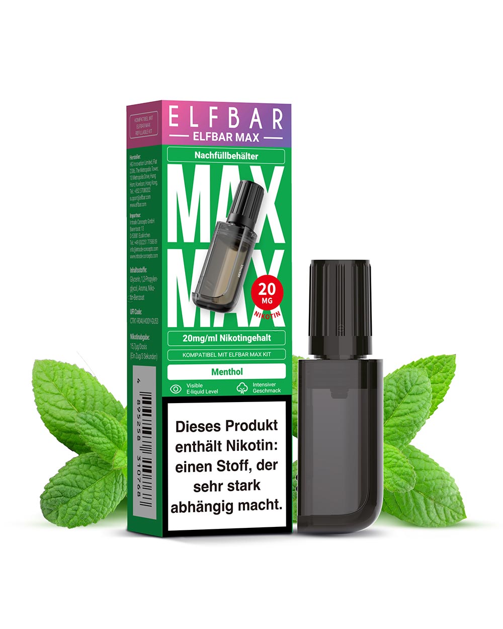 Elfbar Max Pod Menthol 20mg - Smokers Paradise