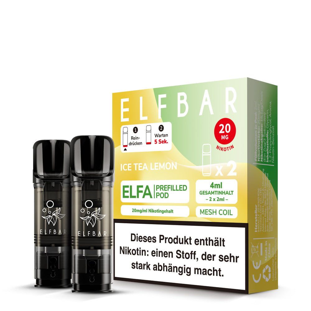 Elfbar Elfa Pods Ice Tea Lemon 20mg (2 Stück)