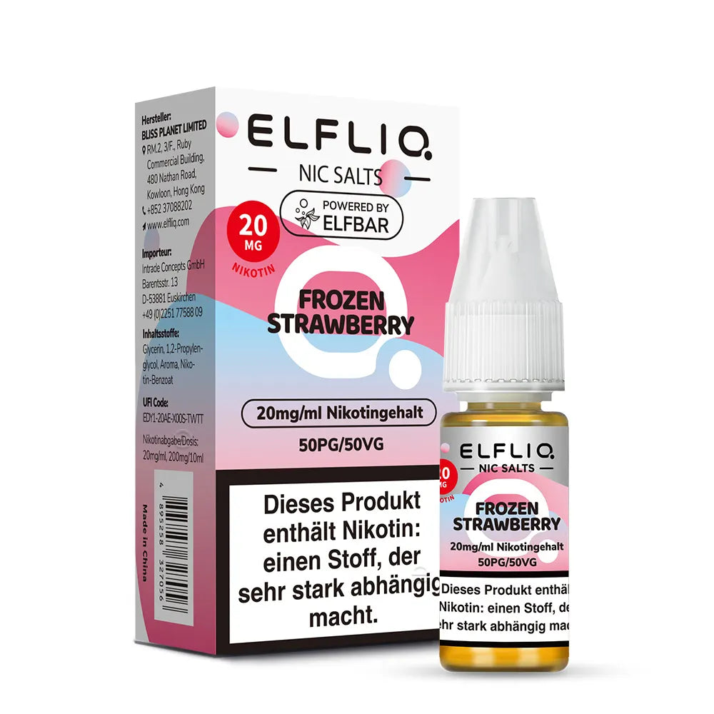 Elfbar ELFLIQ Frozen Strawberry Nikotinsalz Liquid 10ml