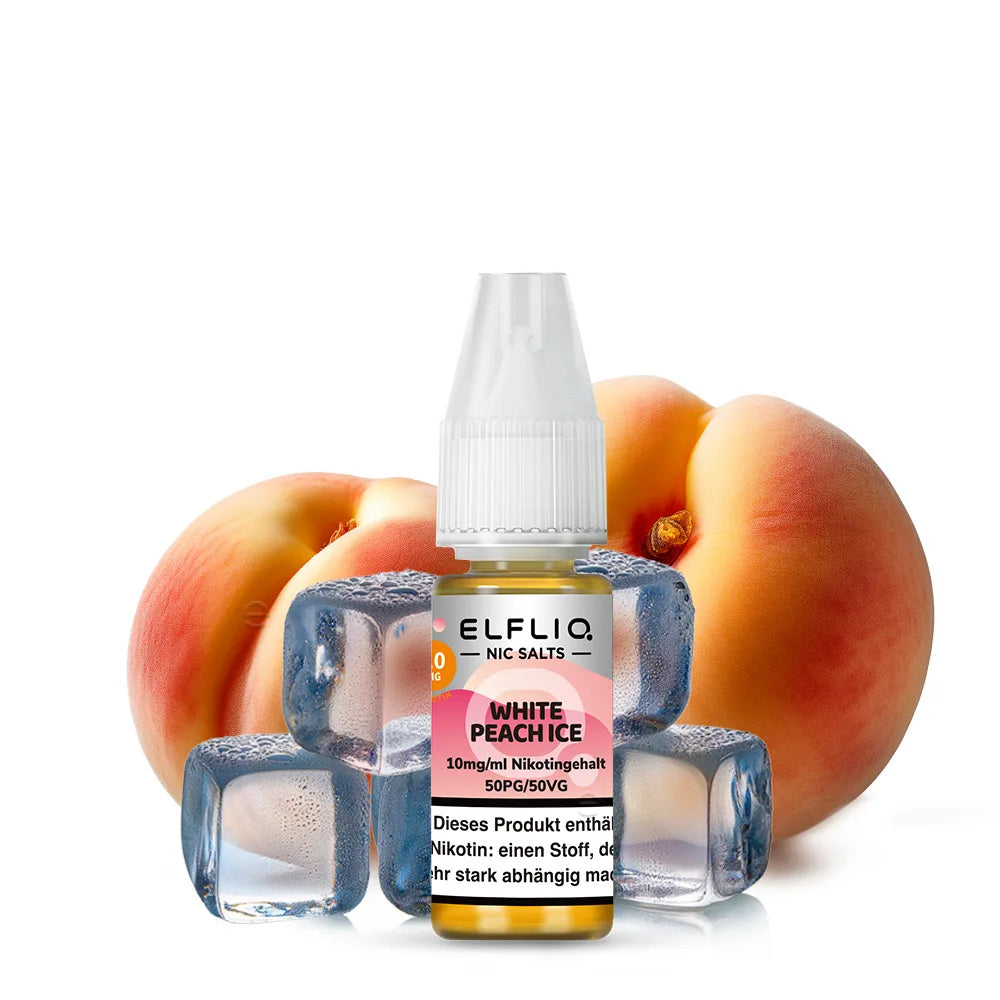 Elfbar ELFLIQ White Peach Ice Nikotinsalz Liquid 10ml
