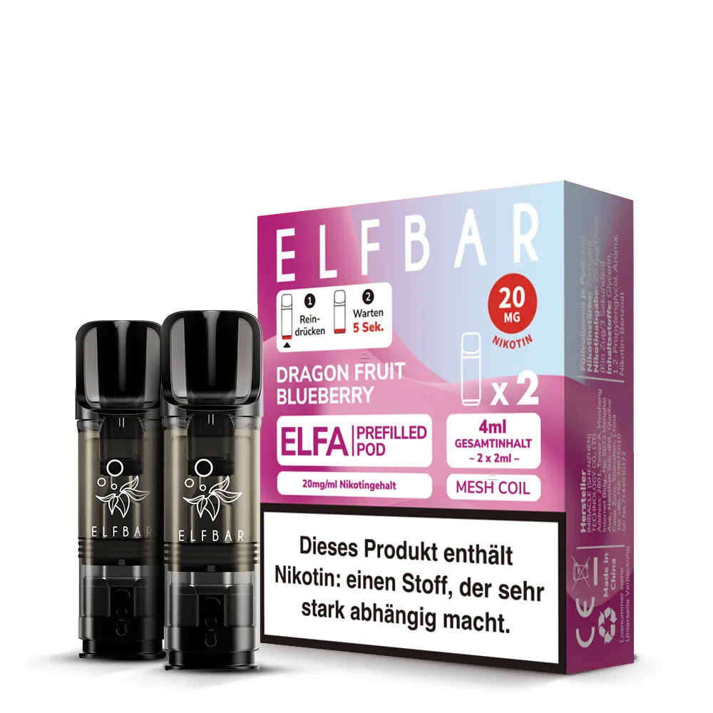 Elfbar Elfa Pods Dragonfruit Blueberry 20mg (2 Stück)