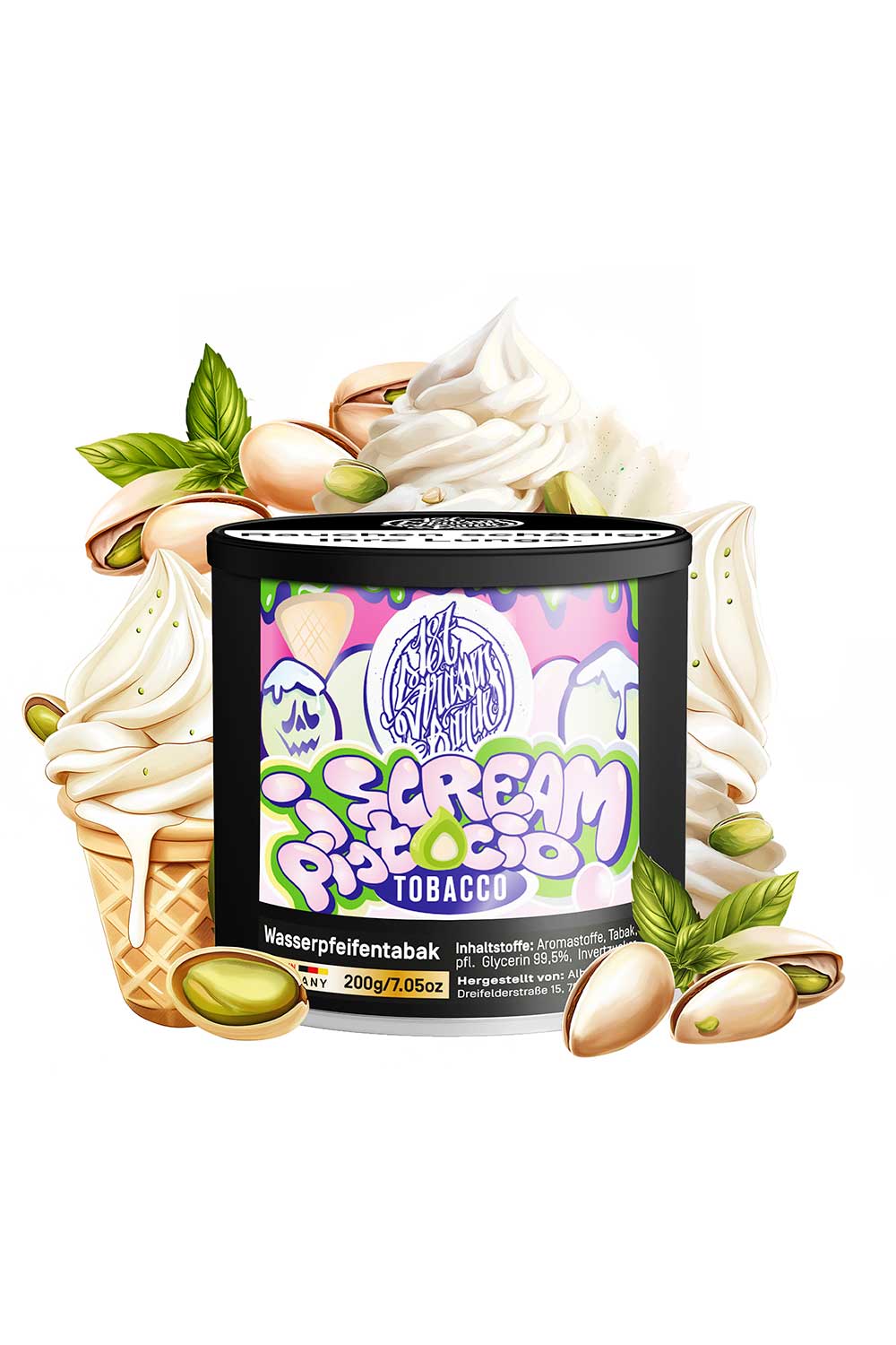 Strassenbande i Scream Pistacio Tabak 200g - Smokers Paradise