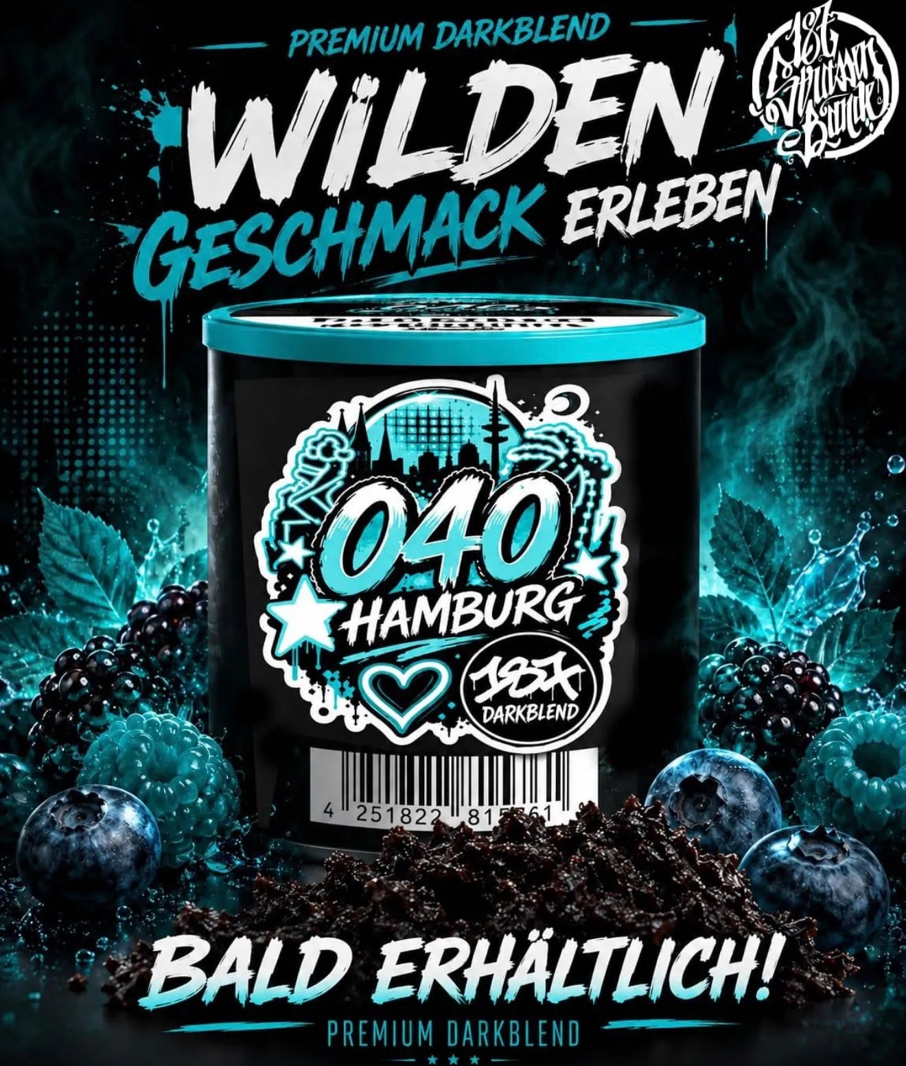 040 Hamburg Tabak 150g 187 Darkblend