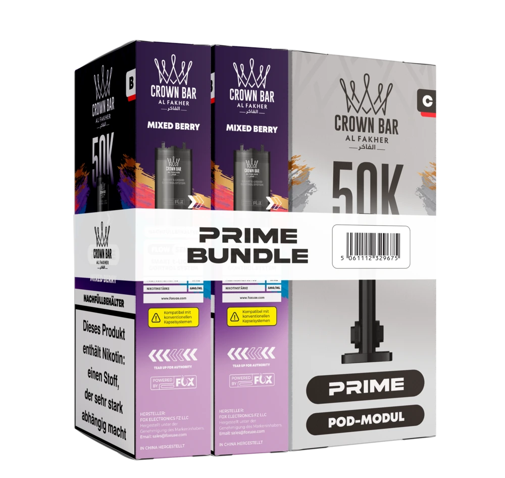 Al Fakher 50K Hypermax Prime Pod Bundle - Mixed Berry