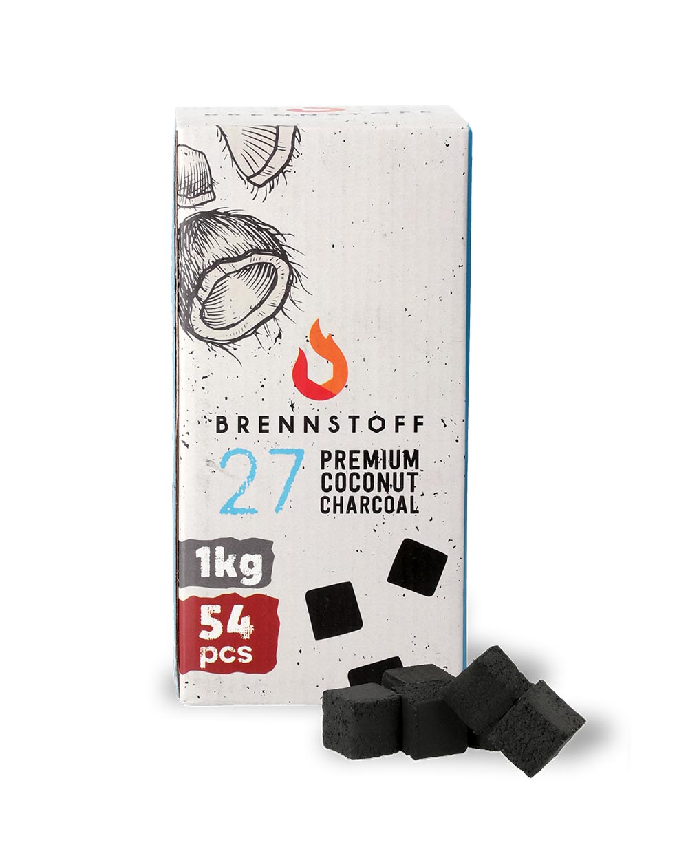 Naturkohle 27er 1kg - Smokers Paradise