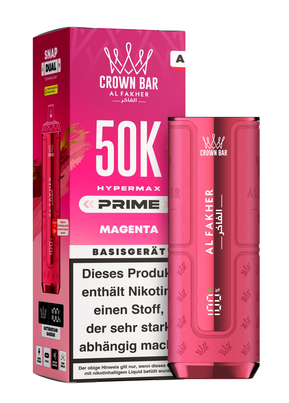 Al Fakher Hypermax Prime 50K Akkuträger
