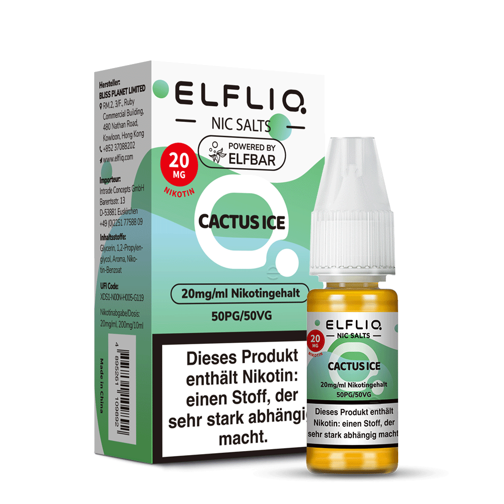 Elfbar ELFLIQ Cactus Ice Nikotinsalz Liquid 10ml