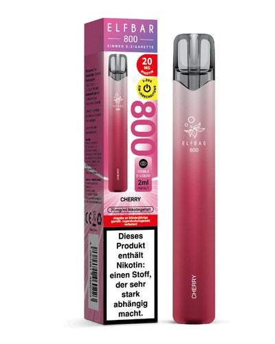 Elfbar 800 Einweg E-Zigarette Cherry 20mg - Smokers Paradise