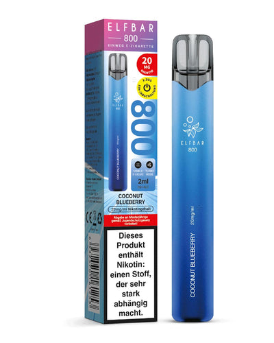 Elfbar 800 Einweg E-Zigarette Coconut Blueberry 20mg - Smokers Paradise
