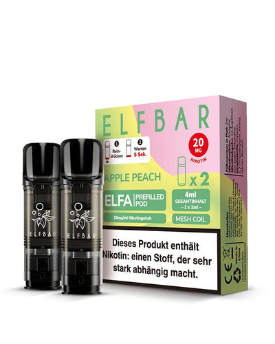 ELFA Pods Apple Peach (2Stück) 20mg - Smokers Paradise