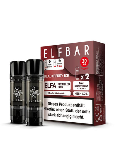 ELFA Pods Blackberry Ice (2 Stück) 20mg - Smokers Paradise