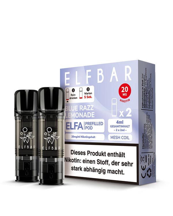 ELFA Pods Blue Razz Lemonade (2 Stück) 20mg - Smokers Paradise