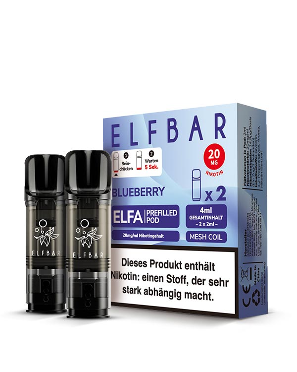 ELFA Pods Blueberry (2 Stück) 20mg - Smokers Paradise