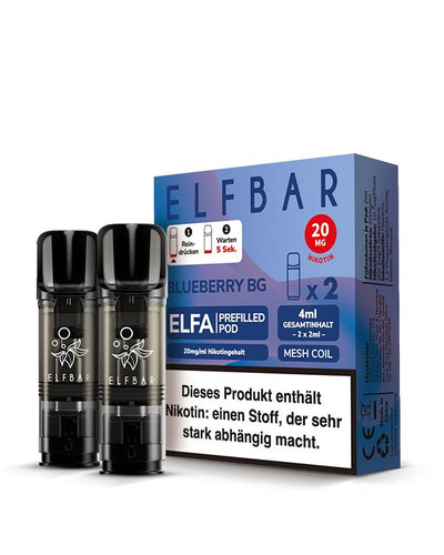 ELFA Pods Blueberry Bubblegum (2 Stück) 20mg - Smokers Paradise