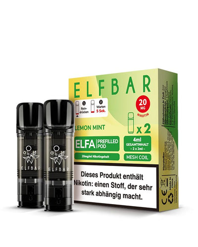 ELFA Pods Lemon Mint (2 Stück) 20mg - Smokers Paradise