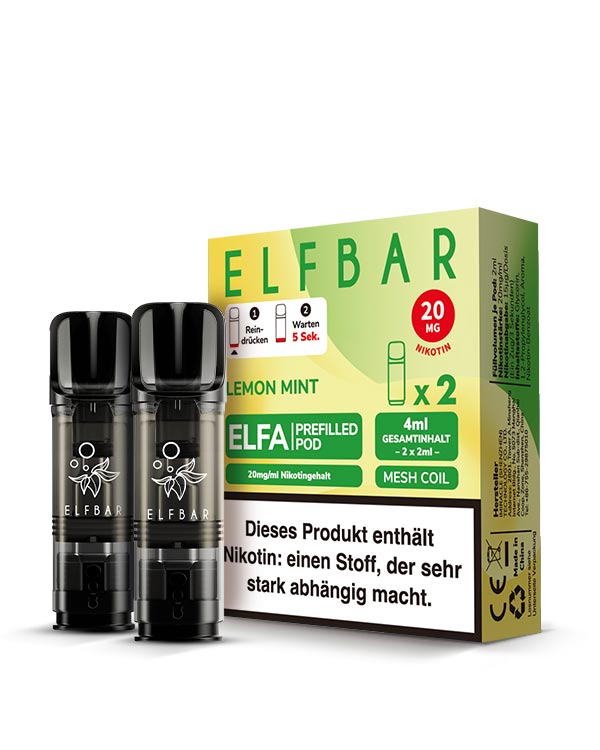 ELFA Pods Lemon Mint (2 Stück) 20mg - Smokers Paradise