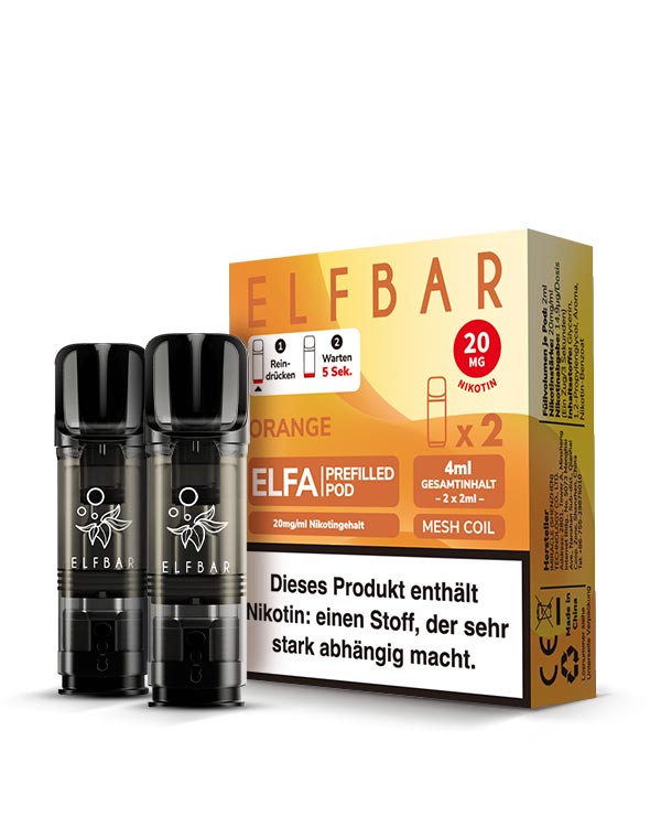 ELFA Pods Orange (2 Stück) 20mg - Smokers Paradise