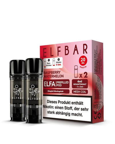 ELFA Pods Raspberry Watermelon (2 Stück) 20mg - Smokers Paradise