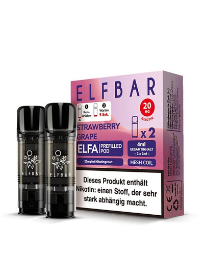ELFA Pods Strawberry Grape (2 Stück) 20mg - Smokers Paradise