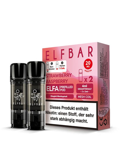 ELFA Pods Strawberry Raspberry (2 Stück) 20mg - Smokers Paradise