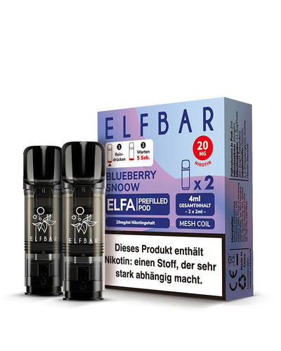 ELFA Pods Blueberry Snoow (2 Stück) 20mg - Smokers Paradise