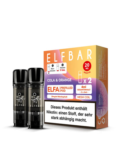 ELFA Pods Cola Orange (2 Stück) 20mg - Smokers Paradise