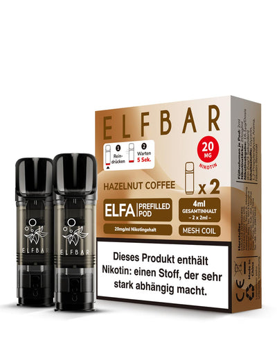 ELFA Pods Hazelnut Coffee (2 Stück) 20mg - Smokers Paradise