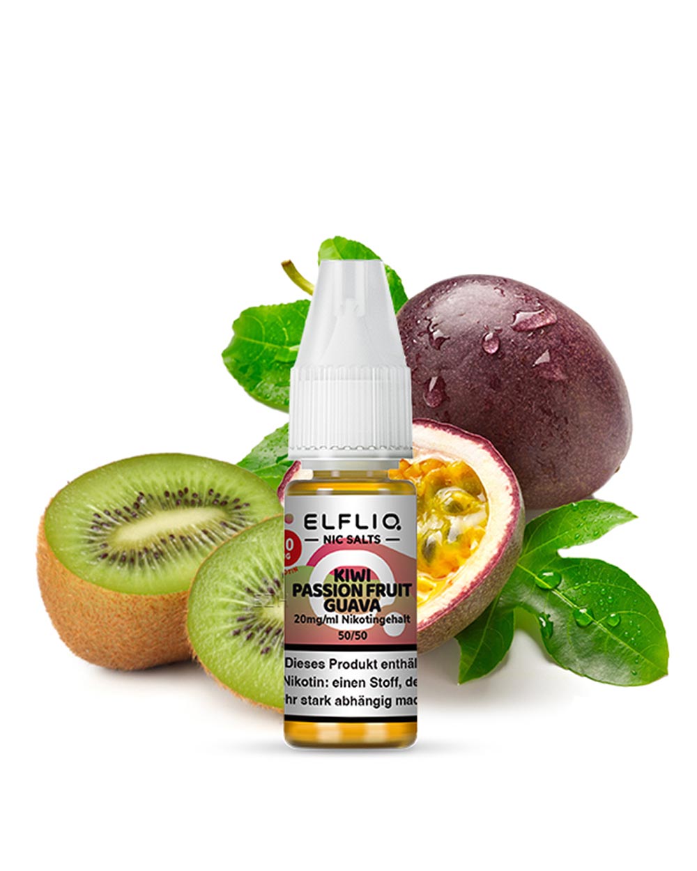 Elfliq Kiwi Passion Fruit Guava Nikotinsalz Liquid 10ml - Smokers Paradise
