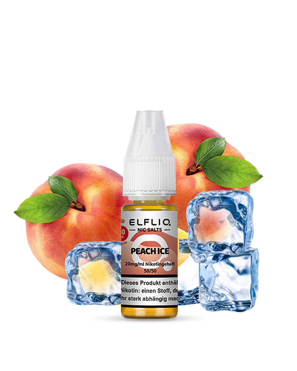 Elfliq Peach Ice Nikotinsalz Liquid 10ml - Smokers Paradise