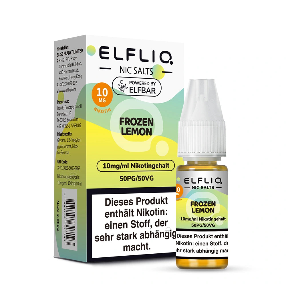 Elfbar ELFLIQ Frozen Lemon Nikotinsalz Liquid 10ml