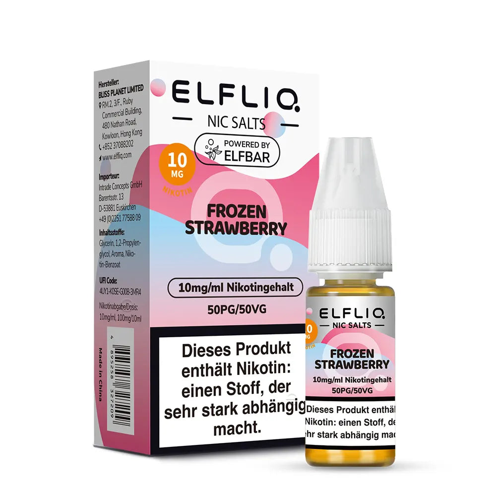 Elfbar ELFLIQ Frozen Strawberry Nikotinsalz Liquid 10ml