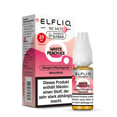 Elfbar ELFLIQ White Peach Ice Nikotinsalz Liquid 10ml