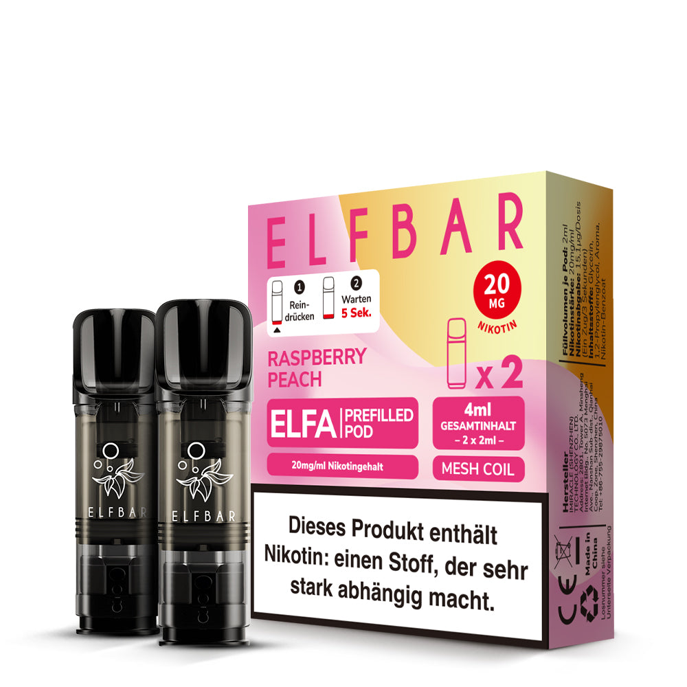 Elfbar Elfa Pods Raspberry Peach 20mg (2 Stück)